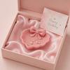 Embossed Pattern Jewelry Tray 3D Printed Bow Tray, Heart Shape Ring Dish, Entryway Table Trays, Hair Tie Organizer Decorative Trinket for Rings