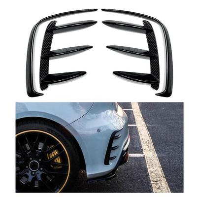 Błyszczący Czarny Tylny Zderzak Wlot Powietrza Canard Spoiler Do Mercedes Benz W176 A200 A250 A260 A45