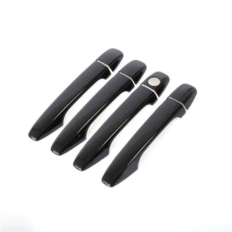 Decoration Car Door Handle Cover For Toyota Venza 2008~2017 AV10 Glossy Black Pad Sticker Overlay Styling Accessories