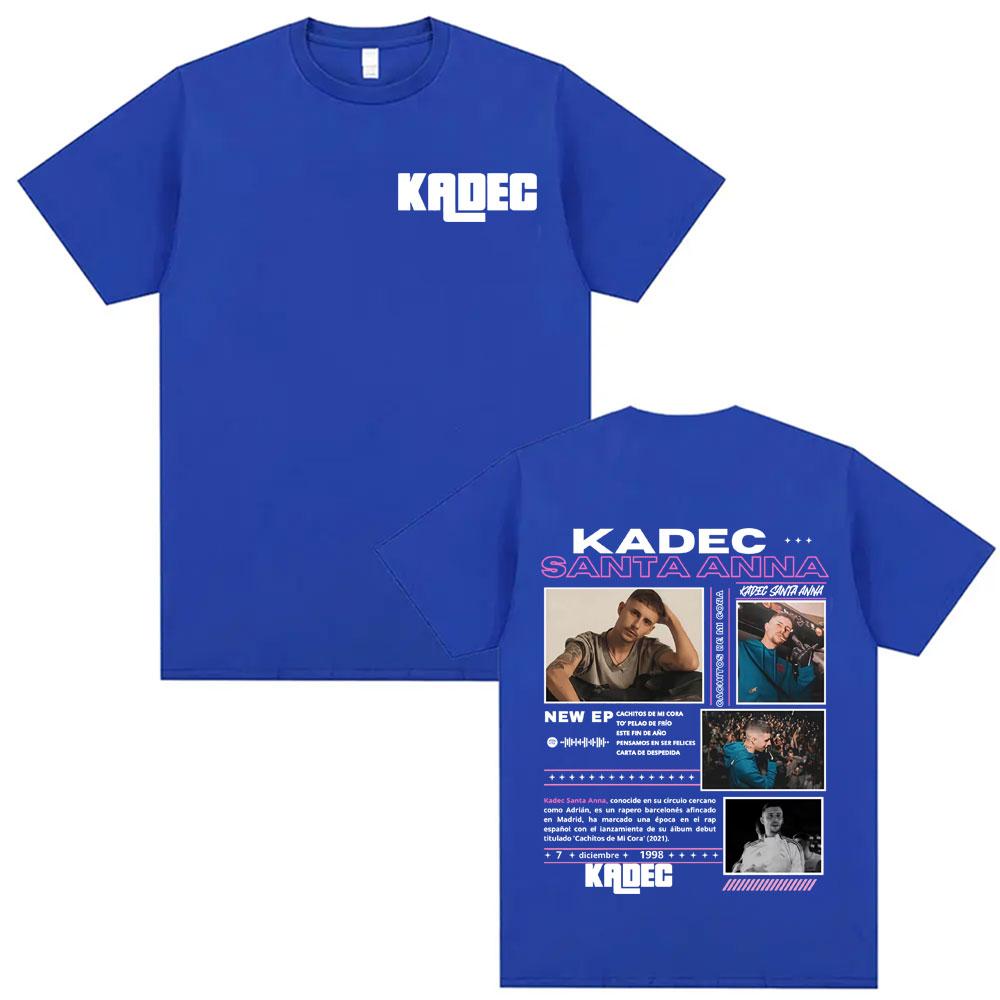 Rapper Kadec Santa Anna Tour 2025 Cover T Shirts Unisexs Women Harajuku Vintage Fashion Hip Hop T Shirt ONeck Loose Tshirts Tops