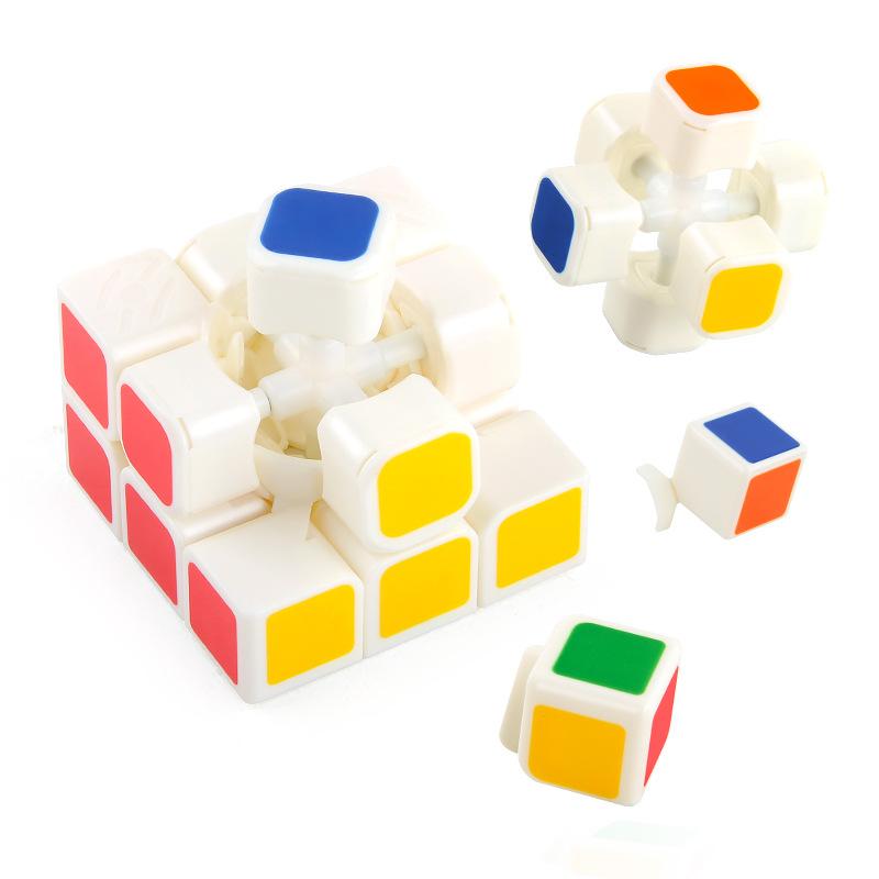 Science And Education Intelligence Third-Order Rubik'S Cube Spring Solid Color Rounded Corners 5.7 Positive-Order Rubik'S Variety Magic Ruler 3.4Cm