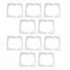 20 Pcs Wall Plate Spacer Stainless Steel Outlet Spacer Wall Plate Leveler Device for Electrical Box