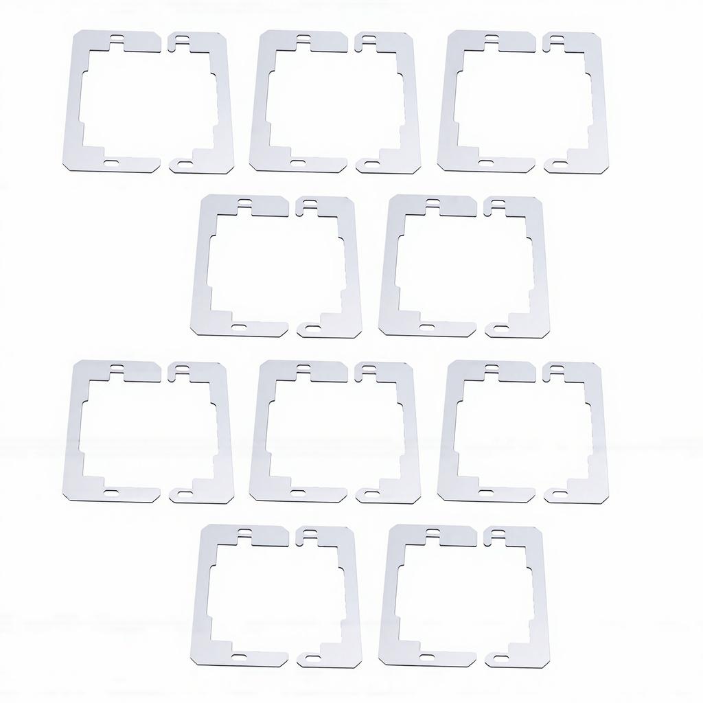20 Pcs Wall Plate Spacer Stainless Steel Outlet Spacer Wall Plate Leveler Device for Electrical Box