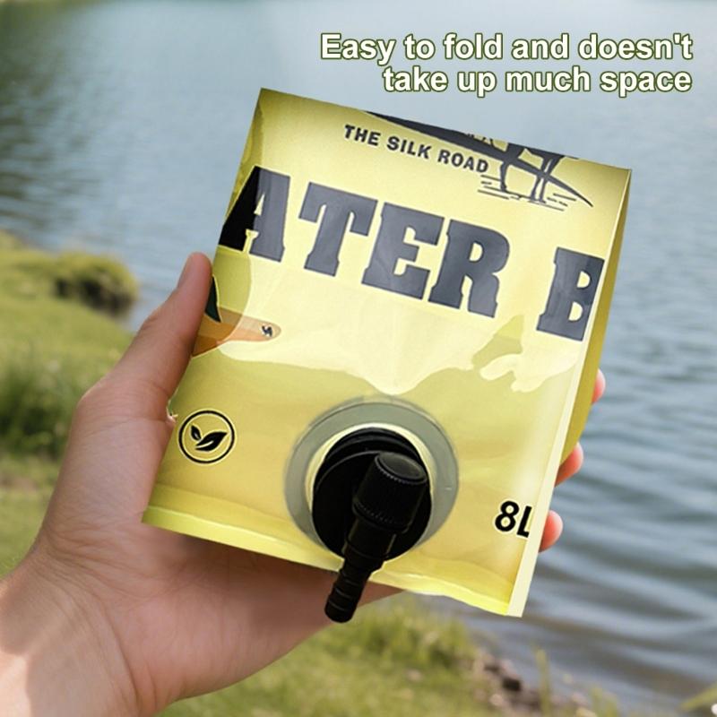 Foldable Water Container Bag Folding Drinking Water Container Storage Bag Water Carriers Portable Water Drinking Jugs