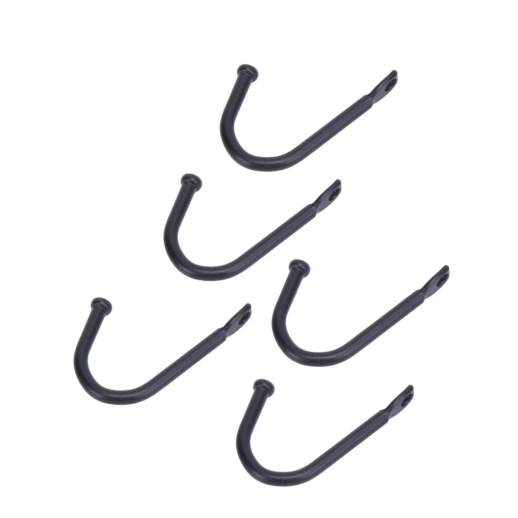 Wandhaken, schwarz, Einzelloch, kleiner Haken zum Aufhängen von Halsketten, Mänteln, Gürteln, Handtaschen, Schlüsseln, Tassen, 20 Stück 