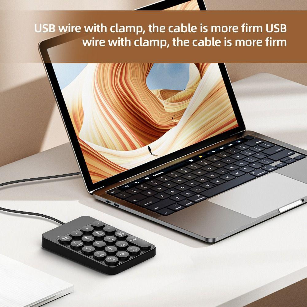 Slim Wired Number Keypad Multifunctional Number Pad Keyboard  For Laptop PC Desktop