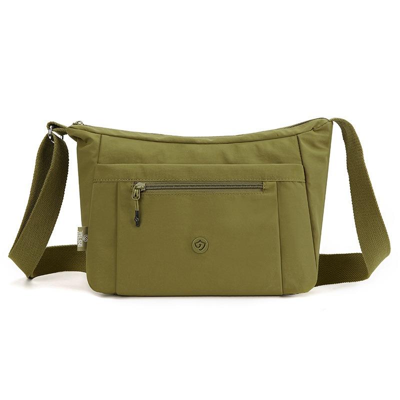 

Spring and summer multi-layer canvas messenger bag women s casual lightweight large-capacity shoulder bag literary candy color women s satchel