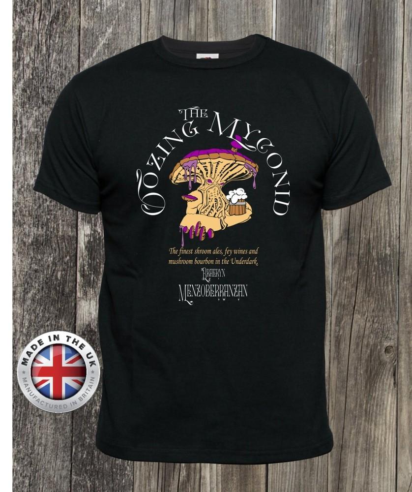 

Dark Elf Menzoberranzan Oozing Myconid tavern Bregan Dearth Drizzt black tshirt L