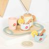 Kids Wooden Tea Set Play House Pretend Make Tea Play With Teapot Teacup Afternoon Snack Role Playing Toys Boys Girls Gift