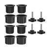 6/8/12Pcs Umbrella Stand Parts Replacement Weather-Resistant Parasol Stand Accessories Heavy Duty Umbrella Base Bracket with M8 Screws