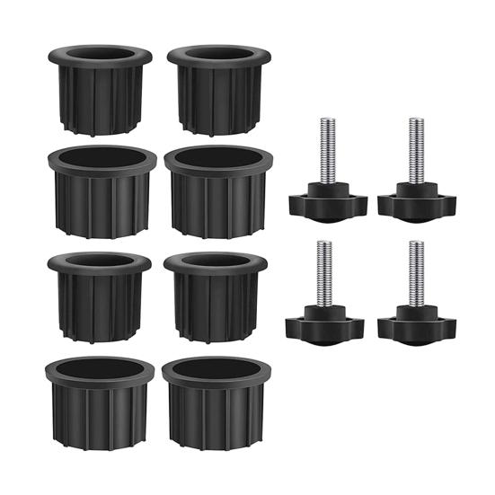 6/8/12Pcs Umbrella Stand Parts Replacement Weather-Resistant Parasol Stand Accessories Heavy Duty Umbrella Base Bracket with M8 Screws