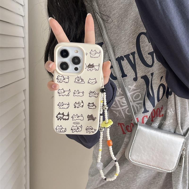 Einfache Nische Niedliche Katze für IPhone15ProMax für Apple 14/13/12 Handyhülle High-End-Sinn für Frauen