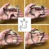 Stainless Steel Halloween Cookie Cutters Set with Bat Pumpkin Ghost Shapes for Baking Biscuits, Ideal Kitchen Baking Tools