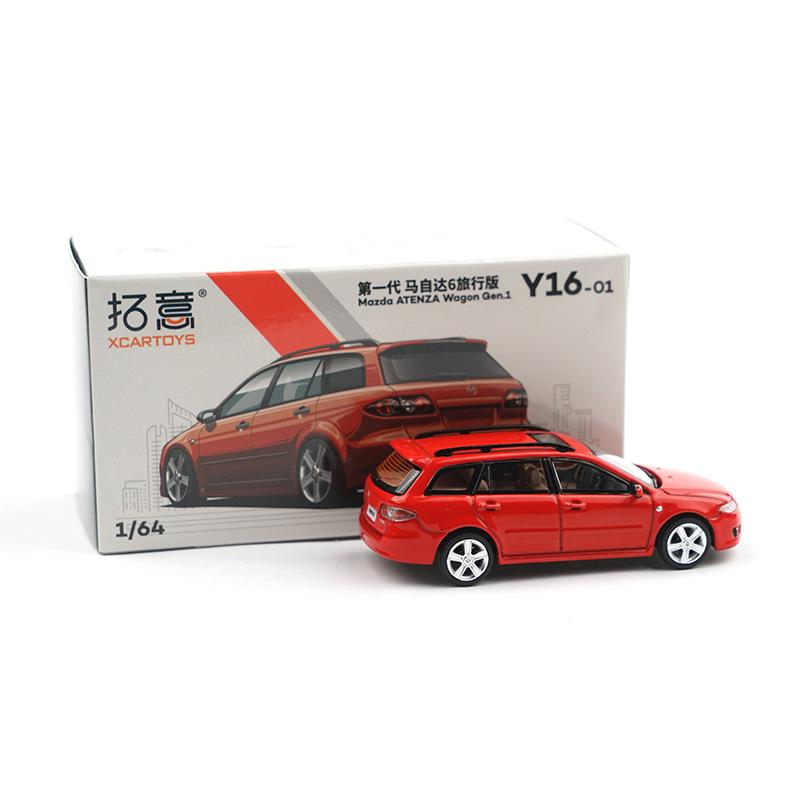 1/64 Mazda 6 Legierung Avant Kombi Automodell Diecasts Metall Spielzeugfahrzeuge Automodell Miniaturmaßstab Simulation Kinderspielzeug Geschenk