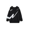 Nike Women's Black Letter Print Knitted Hoodie