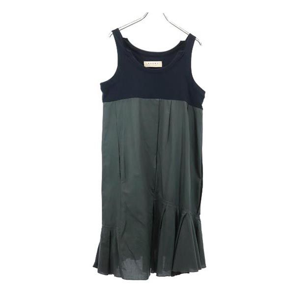 MARNI Ruffled hem Cami one piece 42 Gray Women Used