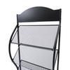 4 Pockets Floor Standing Magazine Brochure Holder, A4 Brochure Display Stand Book Literature Floor Display Stand Literature Rack