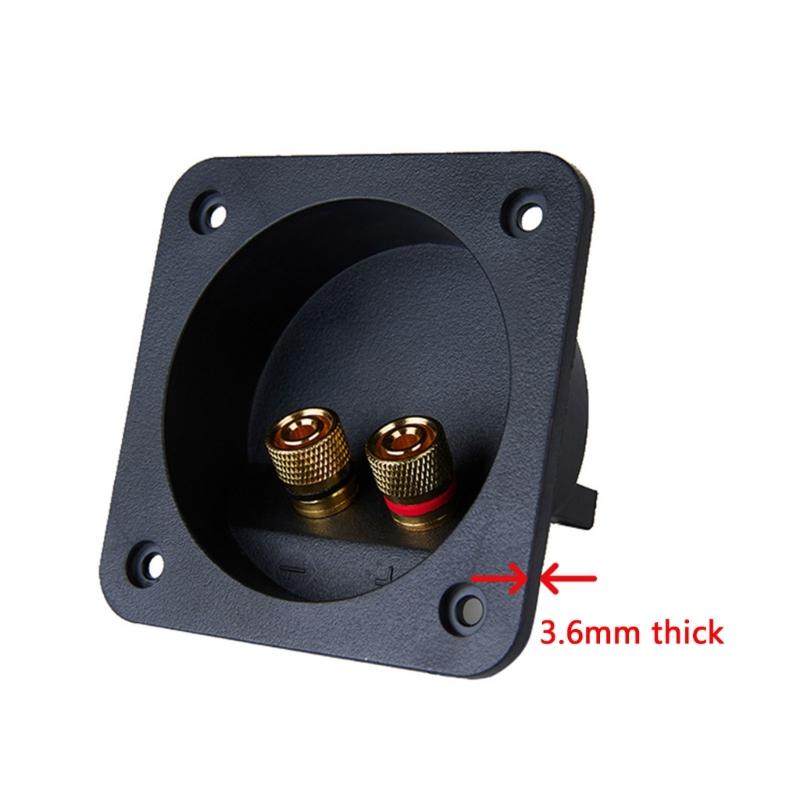 Two Binding Post Terminals Box For Subwoofer And Speaker Connection With Gold Plateds Contacts And AntiVibration Base