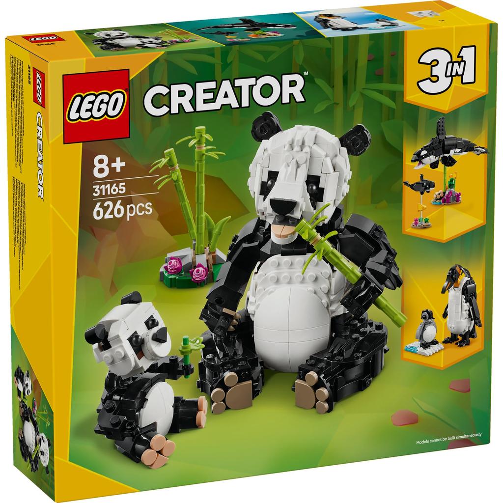 LEGO Creator Animals: Panda Family Toy - Birthday Present - Building Blocks - Girls, Boys, Children (Ages 8, 9, 10) - Animals - Creatures - 31165