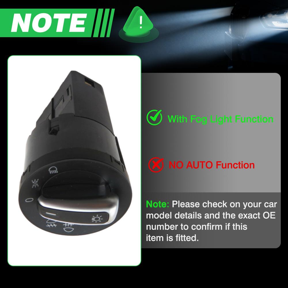 Автоматический переключатель управления фарами с датчиком света для VW Golf Jetta MK4 Passat B5 Beetle Sharan Polo Skoda Fabia 1C0941531 Fog Light Function