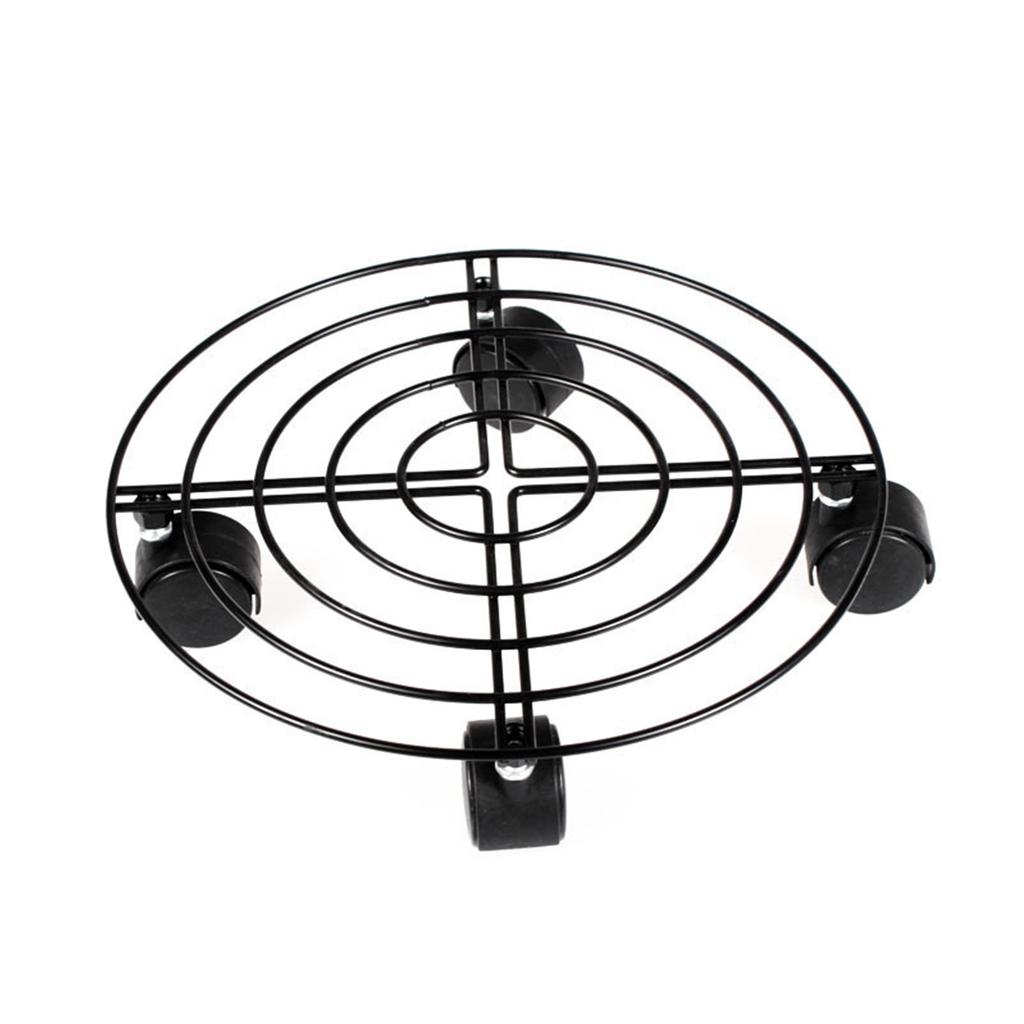 Suporte com Rodas para Vaso de Flores Capacidade de Carga 50kg Ferro Prevenção de Ferrugem Carrinho para Plantas Fácil de Mover com