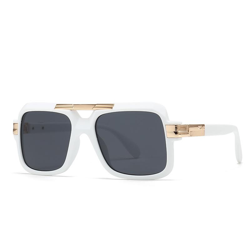 Occhiali da Sole Quadrati Pilot di Lusso Classici Designer Steampunk Vintage Montatura Grande Occhiali da Guida Per Donne Uomini