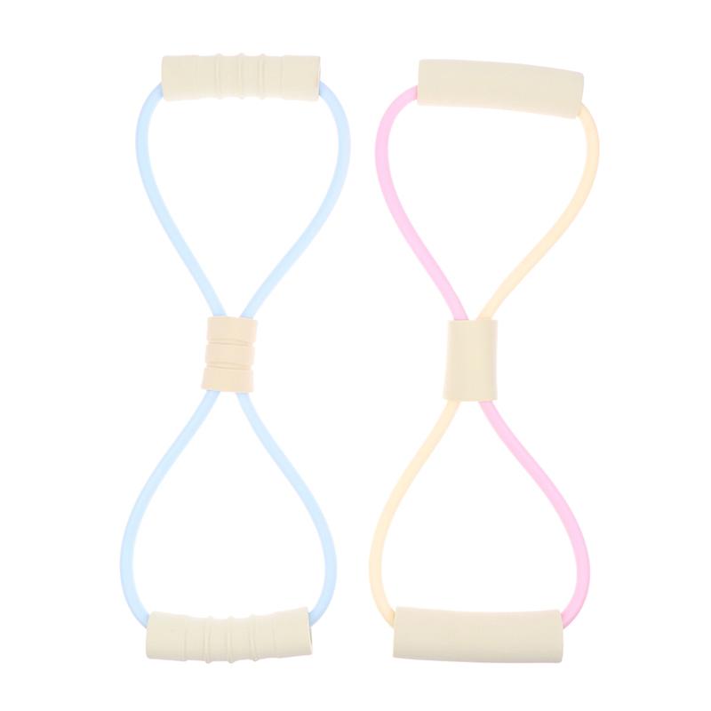 1Pc 8 Shape Tension Rope Yoga Resistance Band Home Gym Elastic Band Tpr Pull Rope Fitness Shoulder Neck Opening Chest Expander