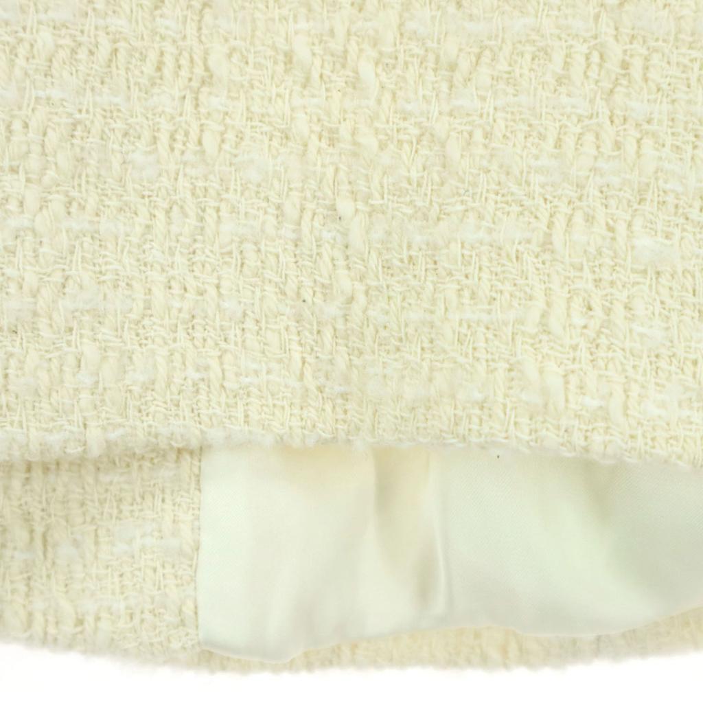 Beauty products ZARA Long sleeve Tweed jacket XS Ivory ribbon Women Used