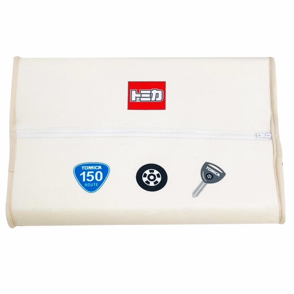 MORIPiLO Children's Low Pillow - Tomica Junior Soft Memory Foam Pillow - Police Car, Fire Truck, Ambulance - Ivory - 35x25x5cm - Skin-friendly Microfi