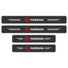 CBKSJY1 4Pcs Car Door Plate Carbon Fiber Threshold Protector Sticker For Nissan Nismo Almera Tiida Juke Teana Qashqai 350Z 370Z GTR