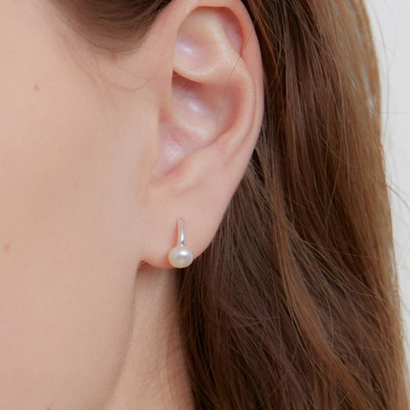 GETMEBLING [Silver925] Pearl Hook Earring