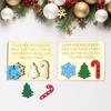 Christmas Hide And Seek Game Rustic Wooden Hide Seek Board Decoration Family Game Holiday Party Candy Cane Tree Snowflake Puzzle Ornament