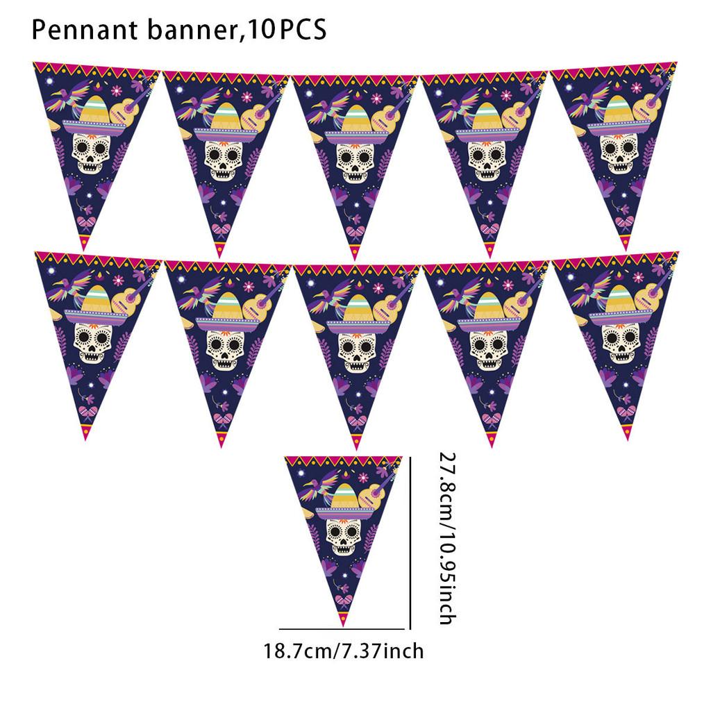

Of Day Mexico The Dead Triangle Flags Banner With Paper Material Decorations For Style A