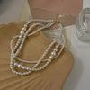 Fashion Wedding Pearl Necklace for Women Lady Collar Chain Anniversary Jewelry