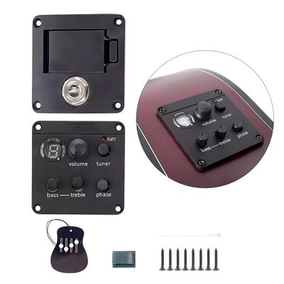 Guitar Pickup ISYS+EQ Preamp Systems Acoustic Guitar Pickup with Tuner EQ Box Equalizer Accessories Easy To Use