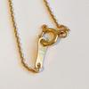 Used K18 YG Open Heart Necklace