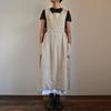 QICED Fashion  Solid Color Print Sleeveless Square Collar Casual Dresses