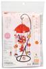 Panami Chirimen Craft Hinamatsuri Lucky Umbrella Hanging Kit, (Doll Festival), Doll, Red, HM-12