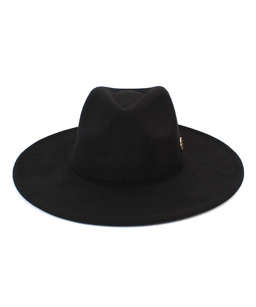Yunibeosyeolkemiseuteuli Hard Wool Black Fedora