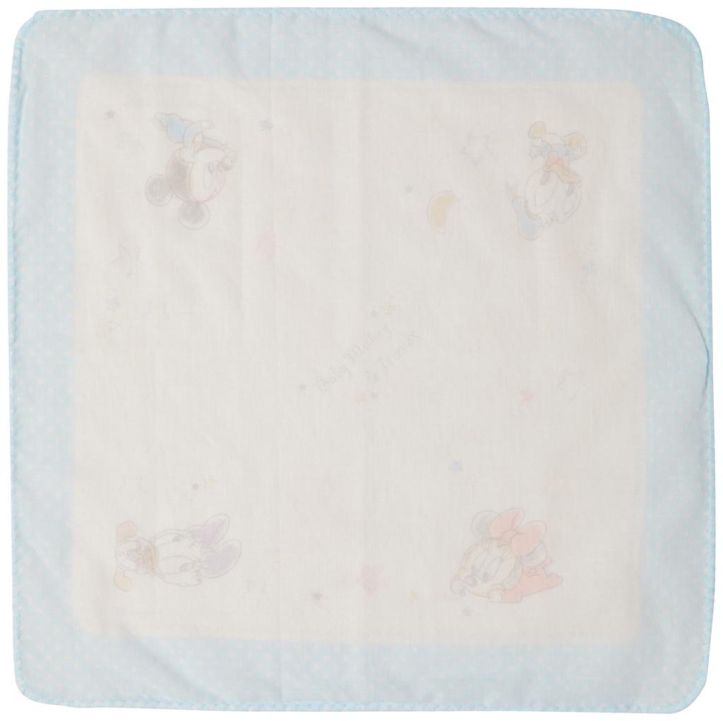 Disney Mickey Minnie Mouse Pooh Gauze Made In Size Free Size & Handkerchiefs, 3-Piece Set, Japan, Baby, Newborn, 215100601,