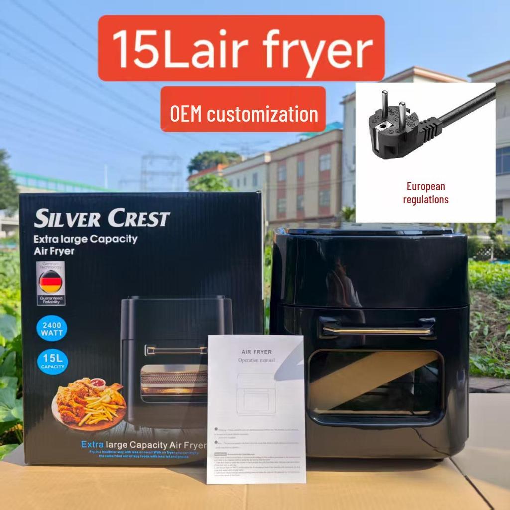 6L Smart Air Fryer with Visual Touchscreen - Large Capacity Automatic Electric Fryer & Oven for French Fries
