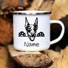 Personalized Pets Enamel Mug Custom Cup Funny Cups of Coffee Cup for Tea Beer Mugs Drinkware Rare Travel Cute Original Unusual