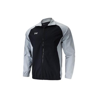 Contrast Panel Logo Print Sports Jacket Men Jackets Black 22500402-001