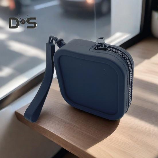 Münzgeldbörse für Münzen, Kopfhörer, Dokumente, Silikon, leicht, glatt, mit Reißverschluss, Schlüsselanhänger, Ringhalter, tragbare Tasche für den täglichen Gebrauch, Einkaufen, Pendeln