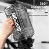 Portable Large Capacity Sports Water Bottle with Straw Super Large Men Water Kettle Plastic Ton Ton Bucket Cycling
