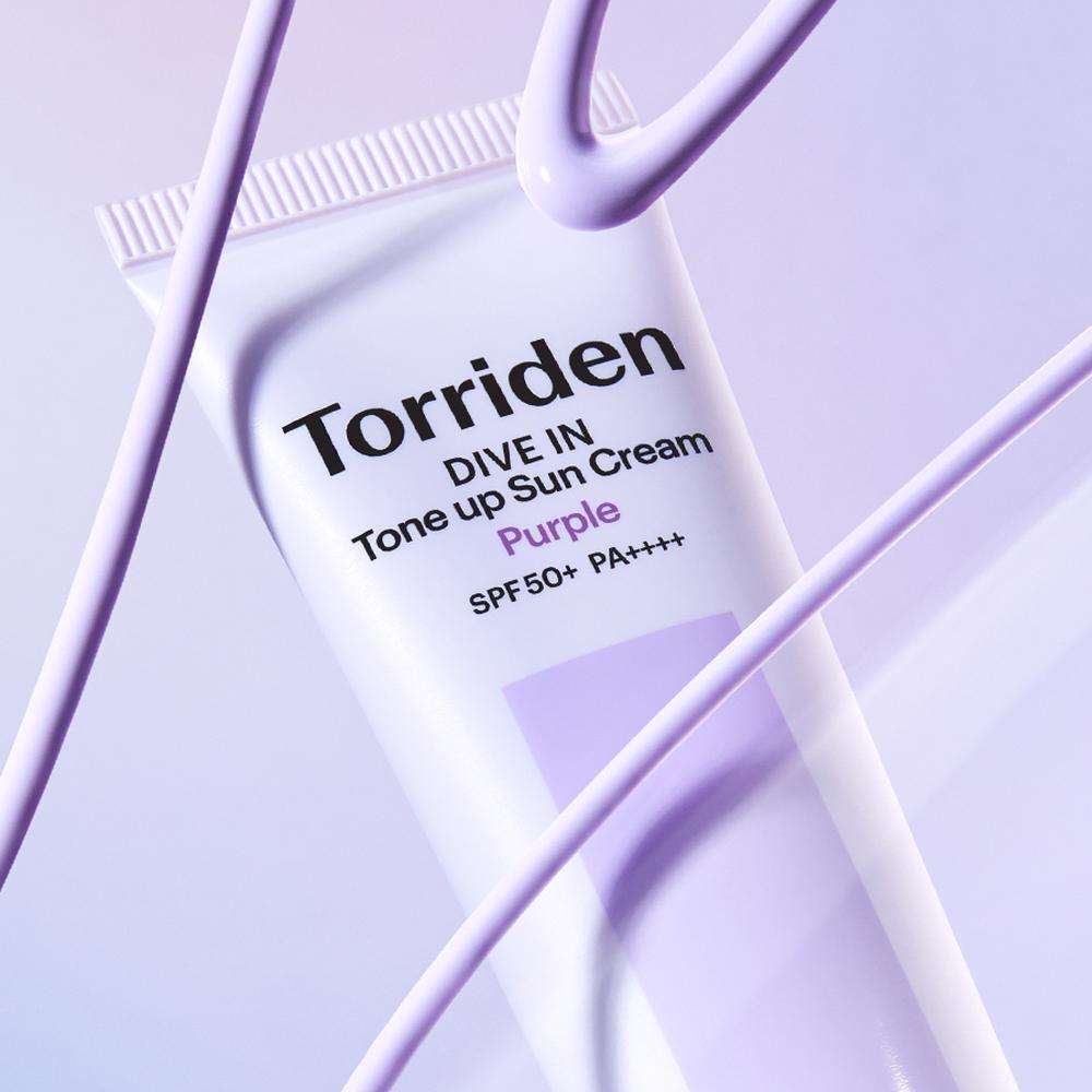 Torriden Dive-In Purple Tone-Up Sunscreen SPF50+ PA++++ 60ml, Korean