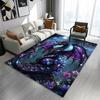 Majestic Crystal Dragon In Moonlight Patterned Carpet a Non Slip Rug Suitable for All Seasons and Any Setting, Gift