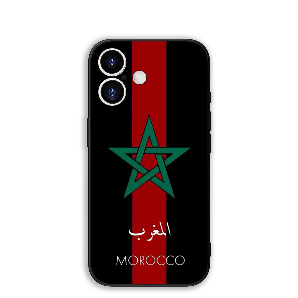 Casing for Motorola Moto Edge 70 60 Fusion Stylus NEO Pro G56 G96 G04 G05 20 E20 E32 Protective Cover Phone Case Morocco Flag