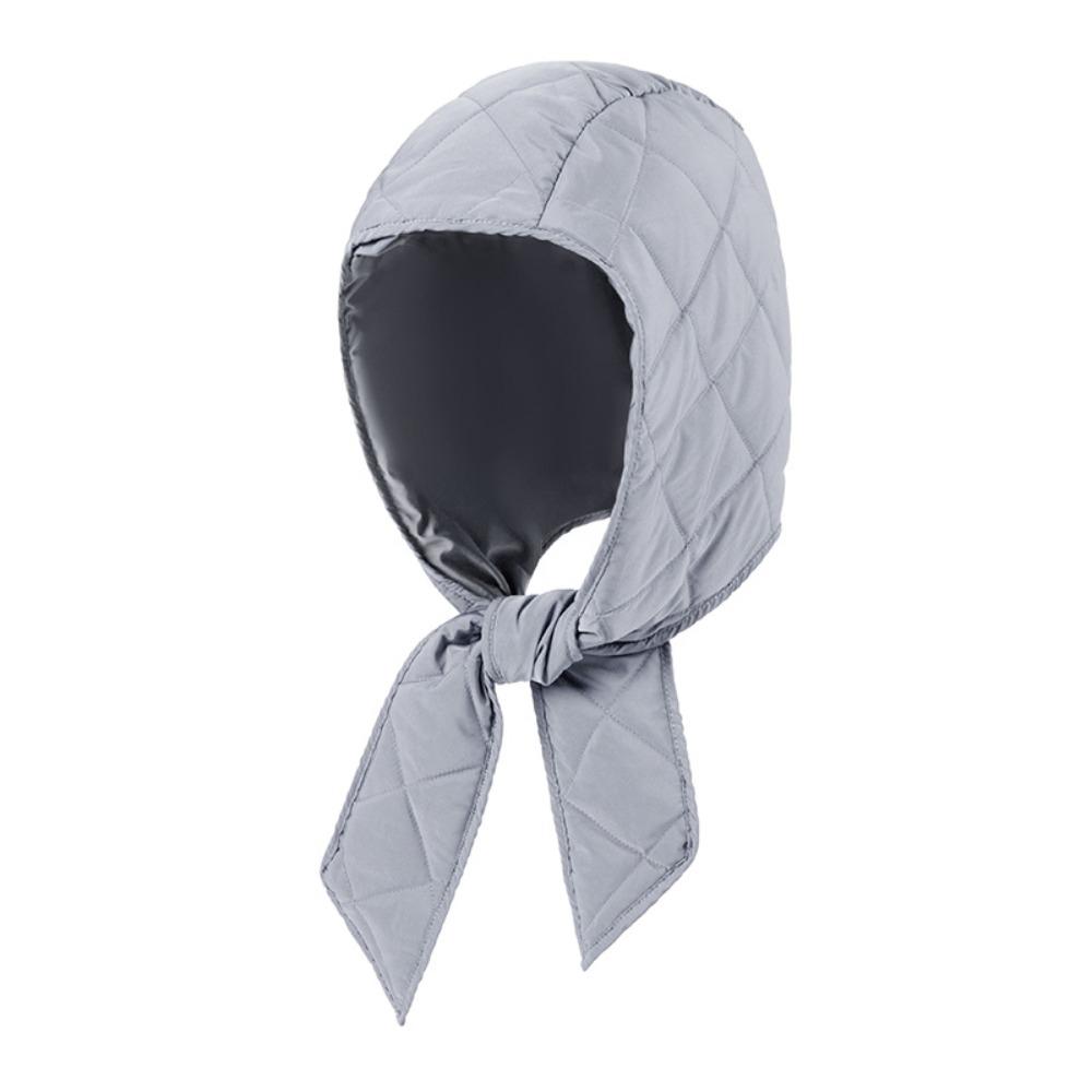 

Winter Warm Puffer Headscarf Quilted Windproof Scarf Hat Fashion Beanies Hats