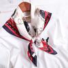 New Luxury Design 70*70Cm Horse Print Silk Square Scarf Women Soft Satin Hairband Neckerchief Office Hijab Headband Foulard Gift